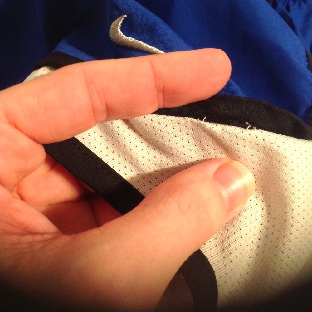 Nike Tempo shorts in blue, white and black - Picture 5 of 7
